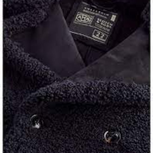 NWOT Scotch & Soda faux-shearling Peacoat Jacket - Picture 3 of 3